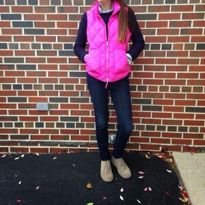J.Crew Pink Small Excursion Quilted Vest